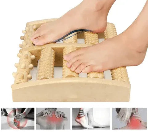 Wooden Foot Massage Roller