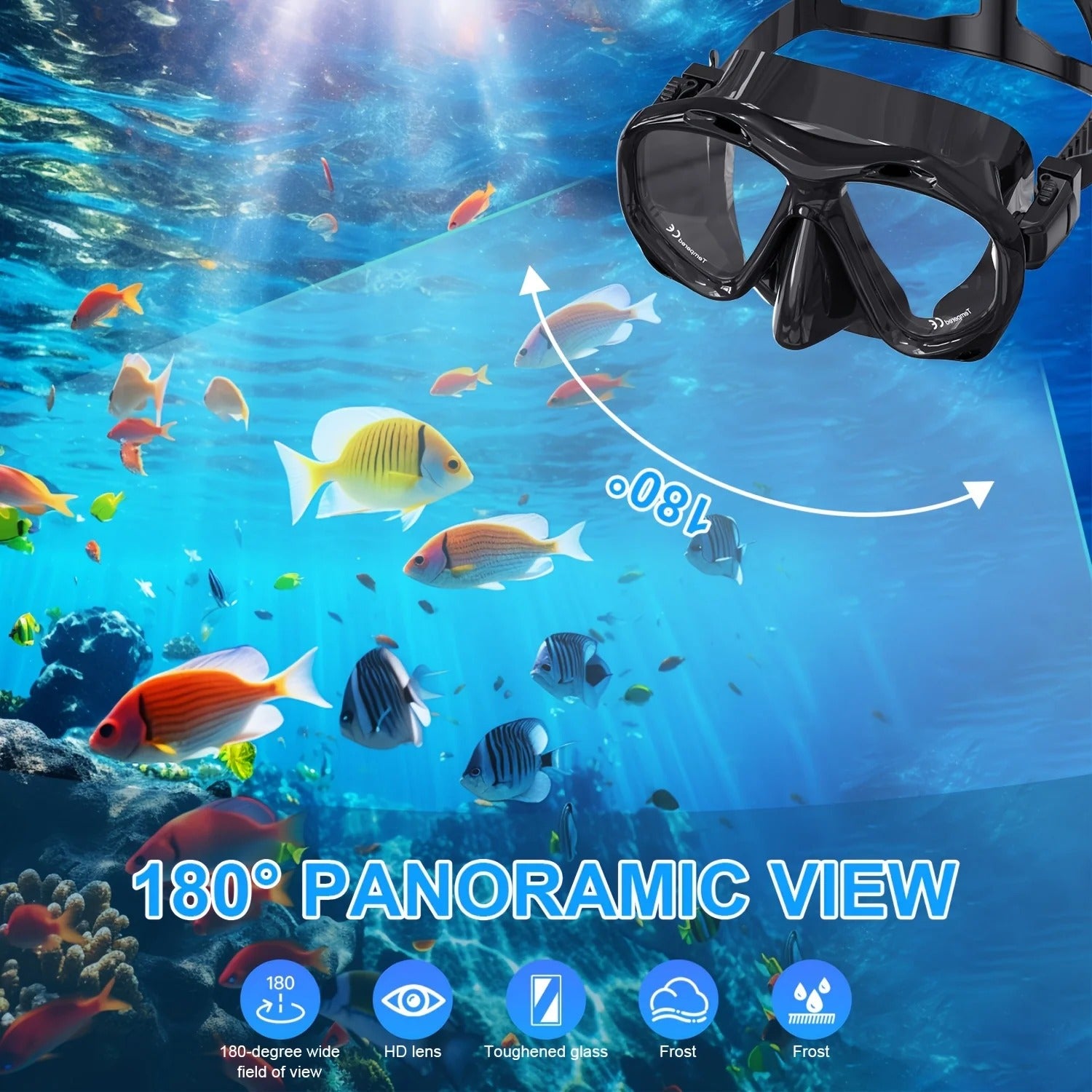 Wide-View Snorkel Mask