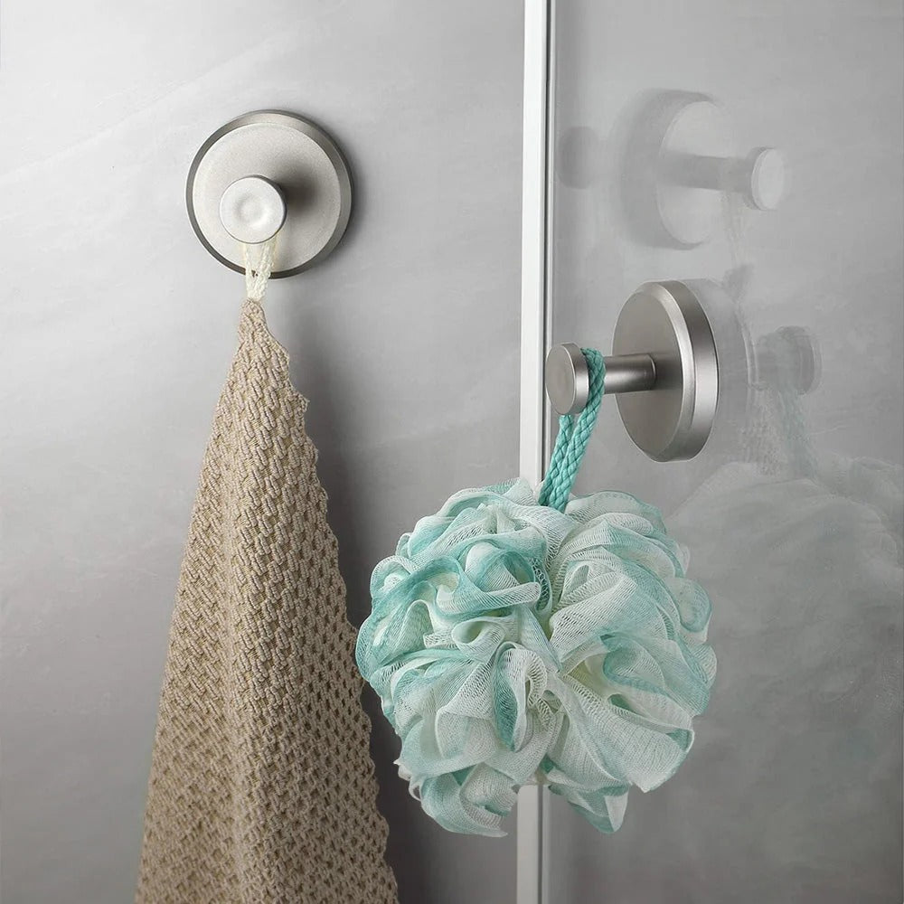 Tool-Free Suction Towel Hook