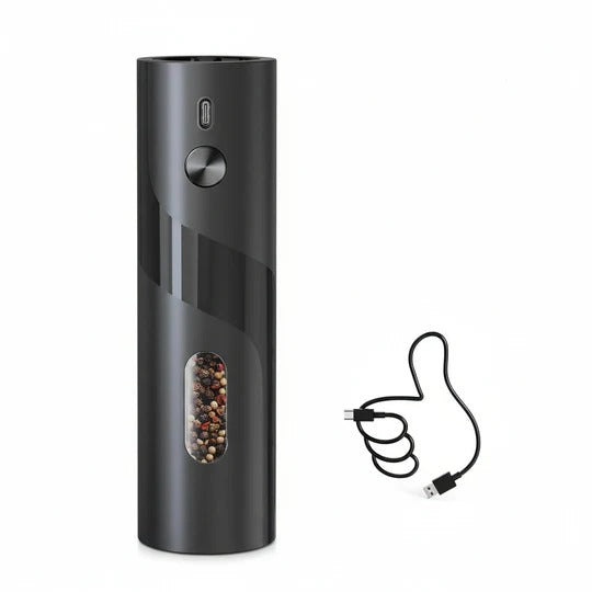 Electric Salt & Pepper Grinder Set with USB Charging Base