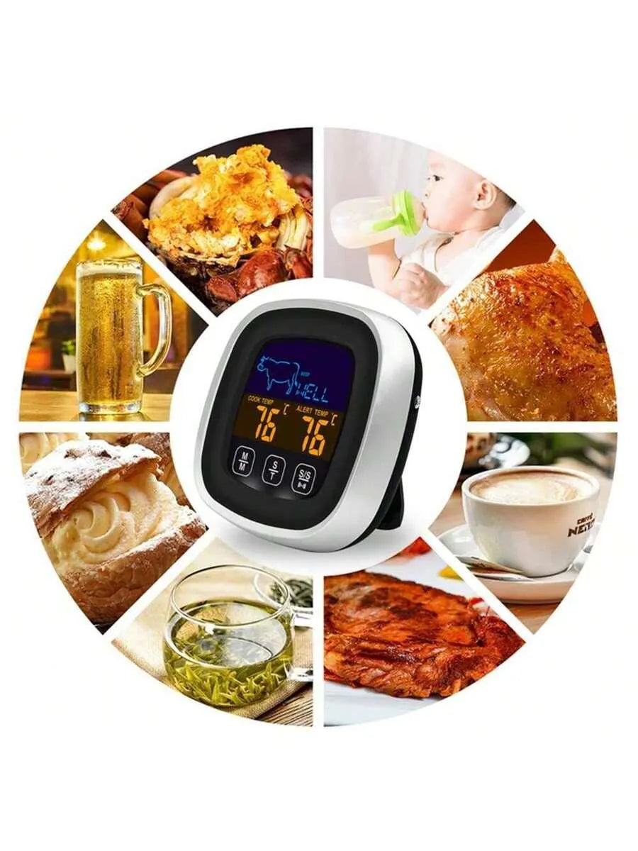 Digital Meat Thermometer with Touchscreen