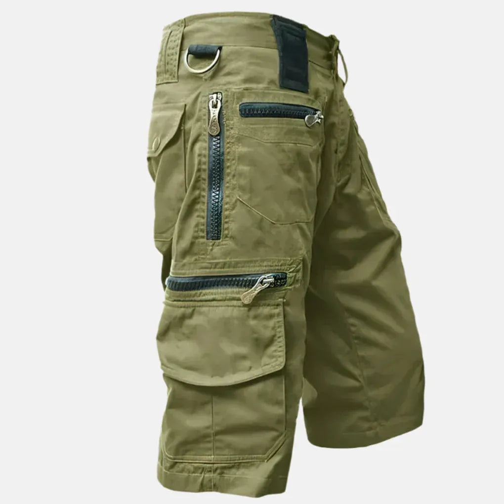 Utility Cargo Shorts, Knee-Length, Multi-Pocket