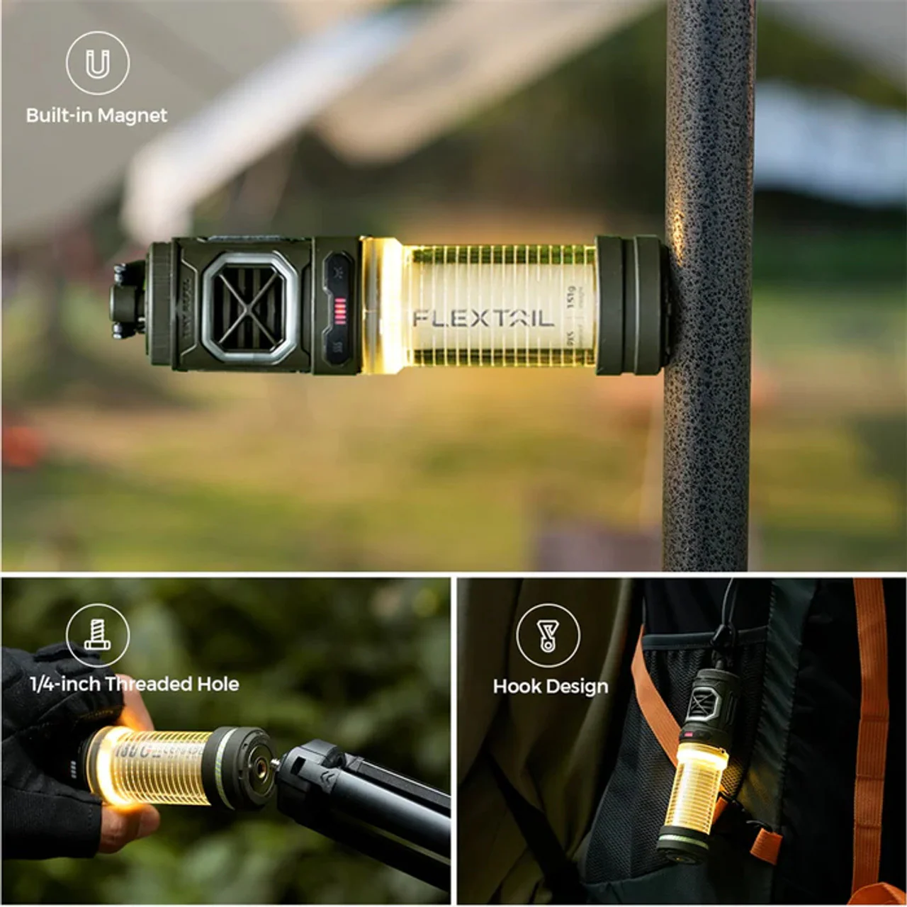 2-in-1 Mosquito Repeller and LED Camping Light