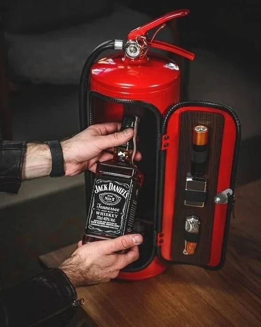 Fire Extinguisher Novelty Bottle Cabinet