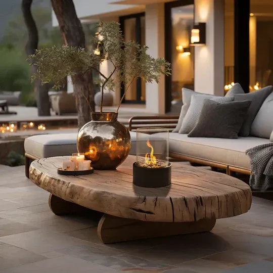 Cordless LED Flame Effect Table Lamp