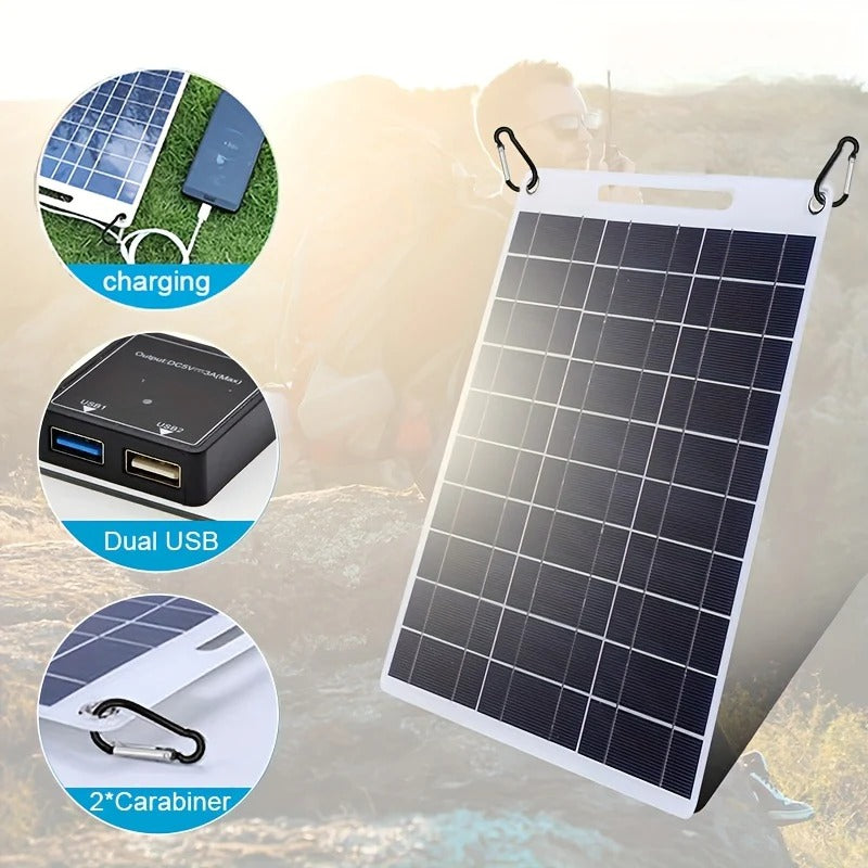 Foldable Solar Panel Charger with USB
