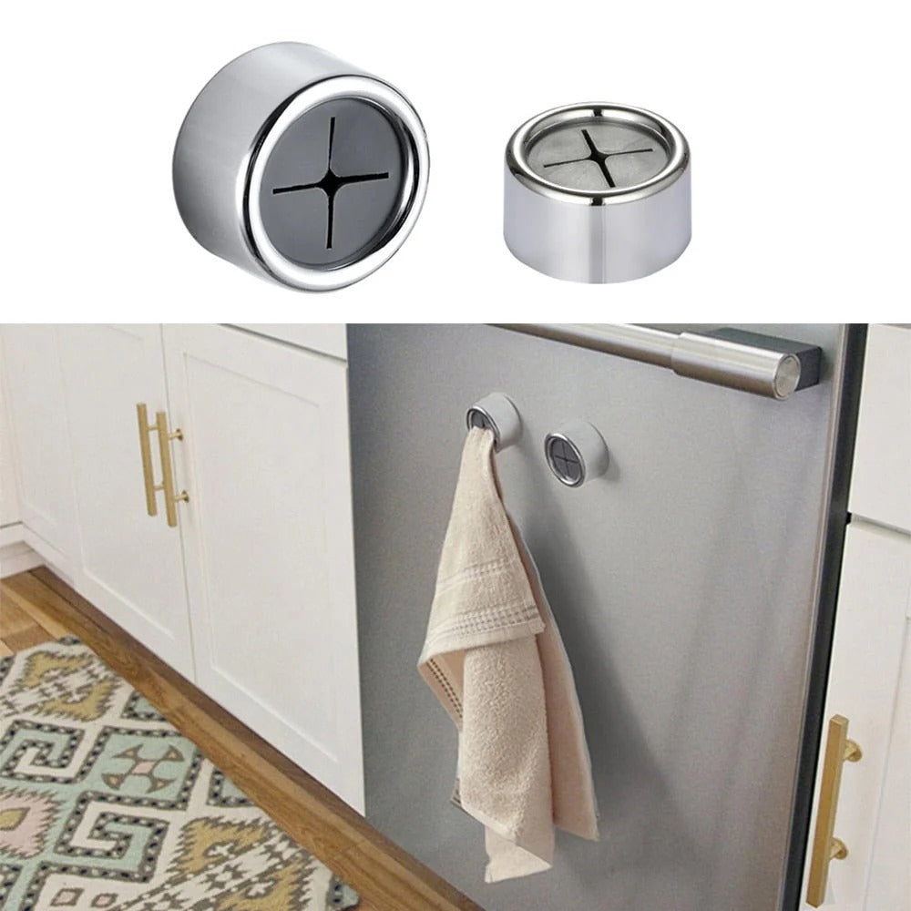 Self-Adhesive Push-In Towel Holders (Set of 3)