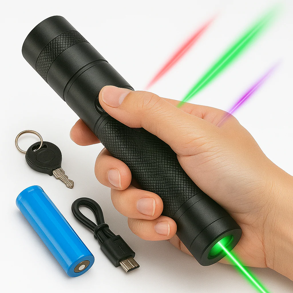 Rechargeable Laser Pointer Torch