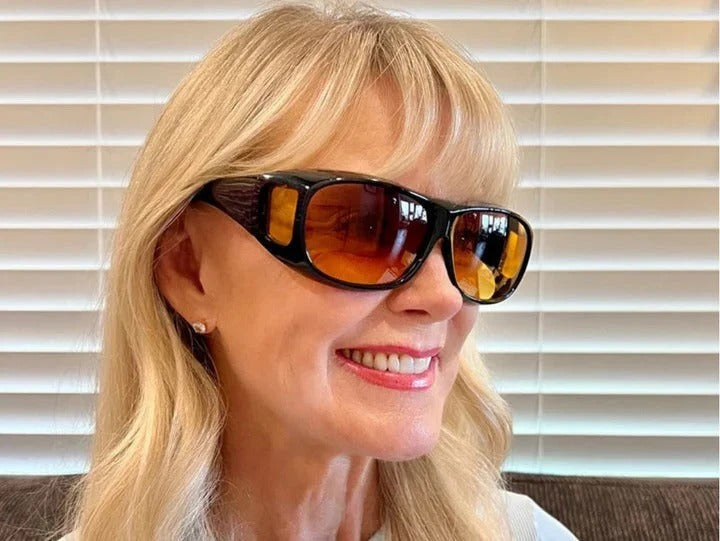 Yellow-Tinted Anti-Glare Glasses