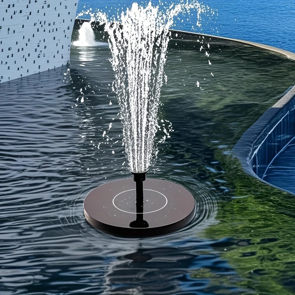 Solar-Powered Floating Fountain with 6 Spray Nozzles