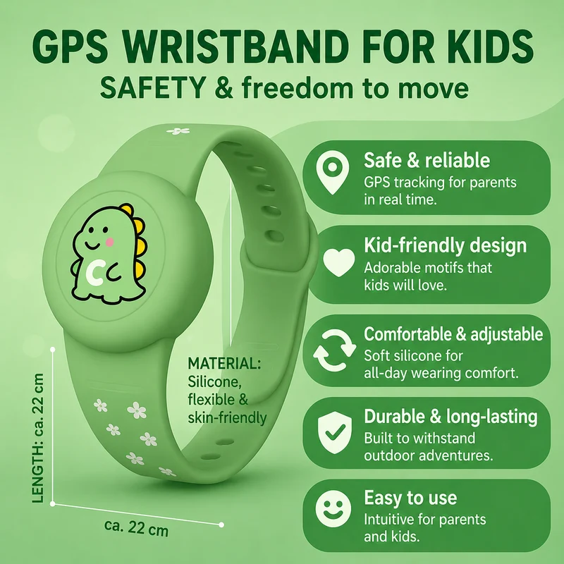 Kids' Silicone Wristband for Location Tag
