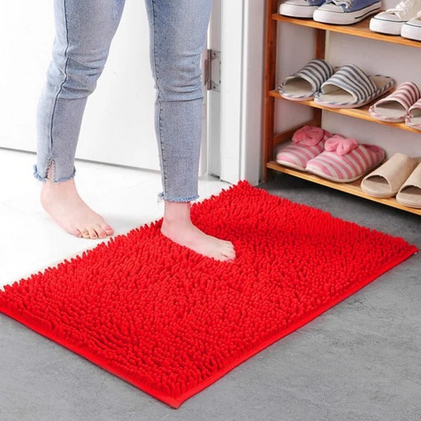 Soft Chenille Bath Mat with Memory Foam
