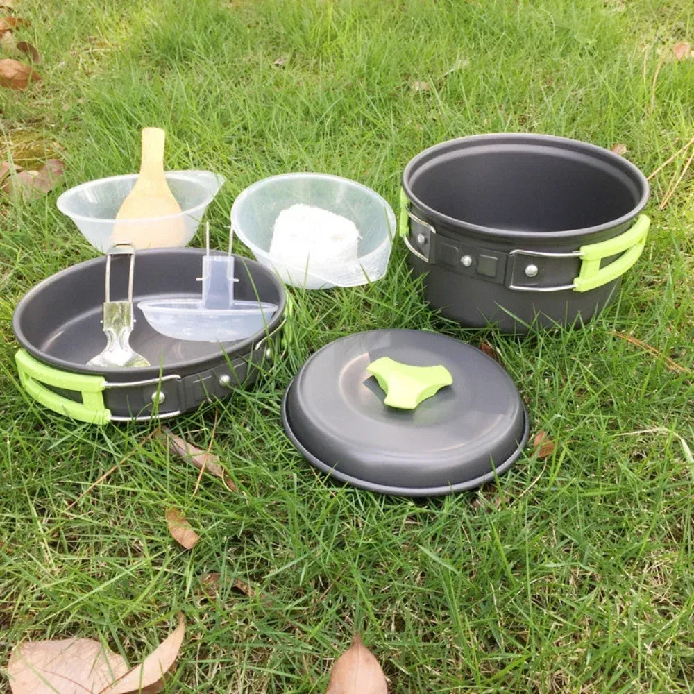 1.8L Mini Camping Cook Set with Nested Storage