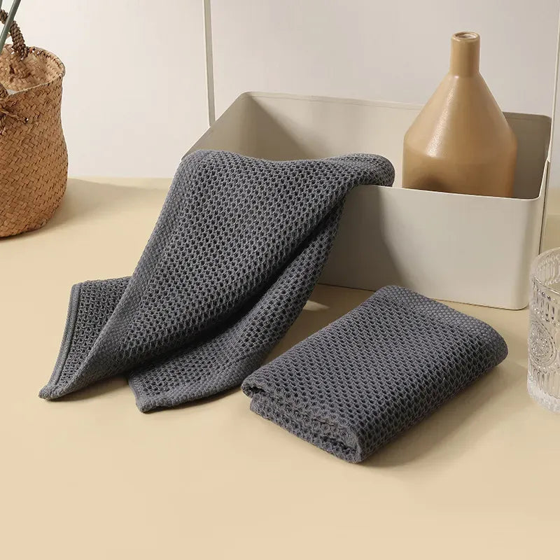 6-Piece Honeycomb Cotton Towel Set