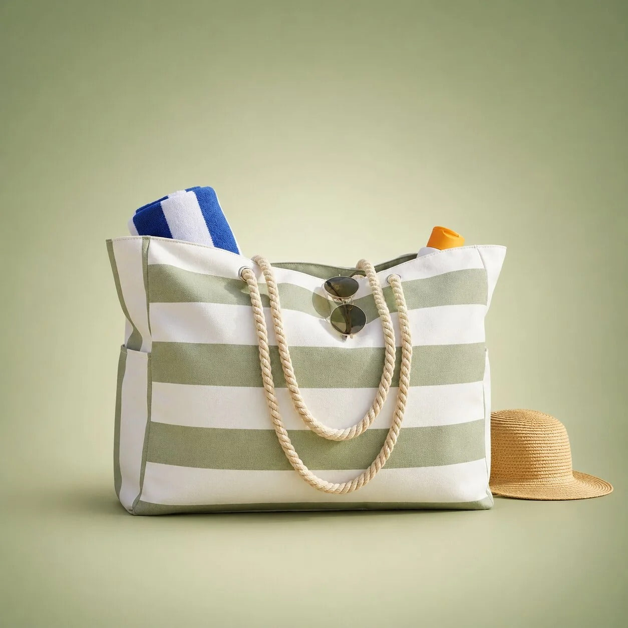 XXL Beach Bag with Zipper