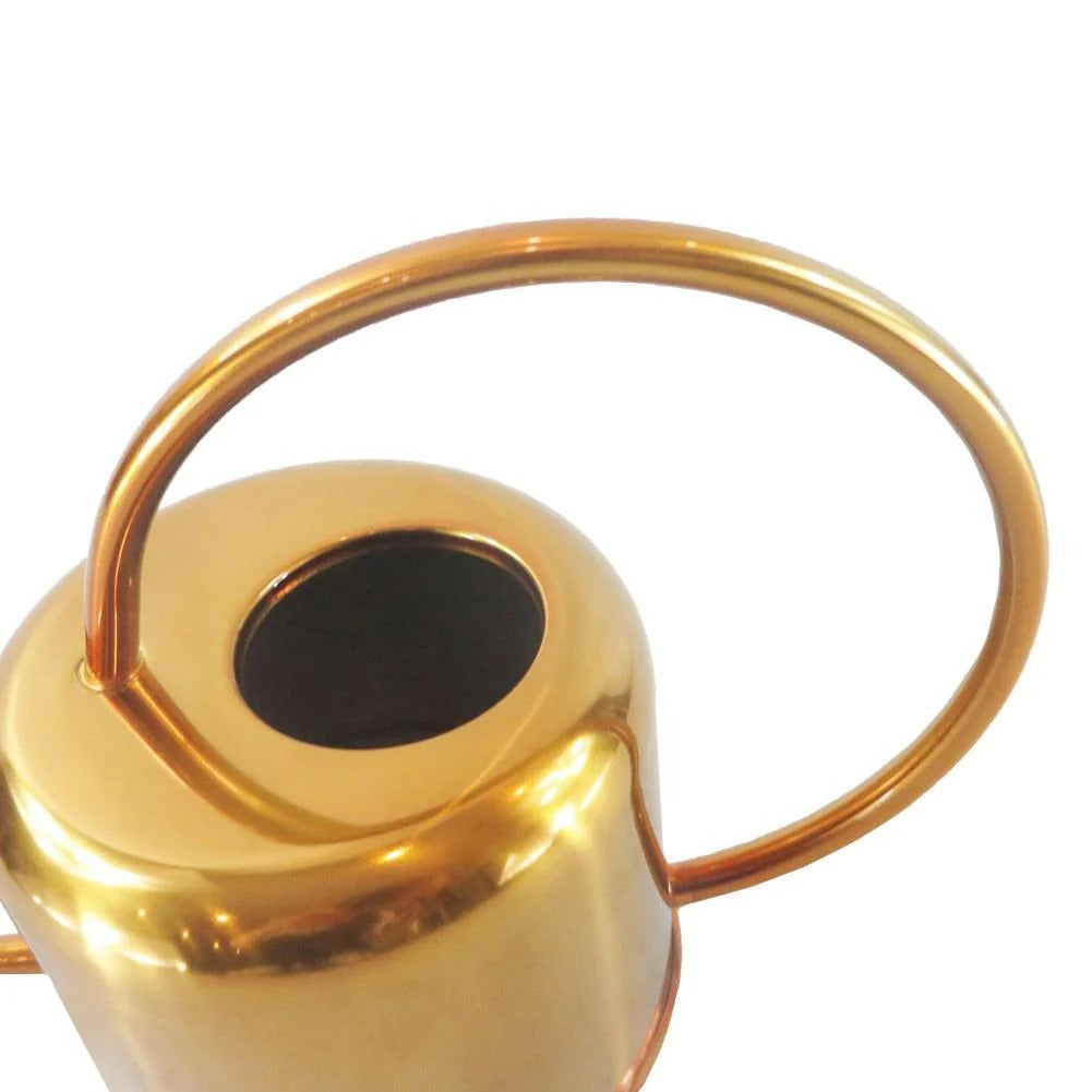 Oval Gold Stainless Steel Watering Can