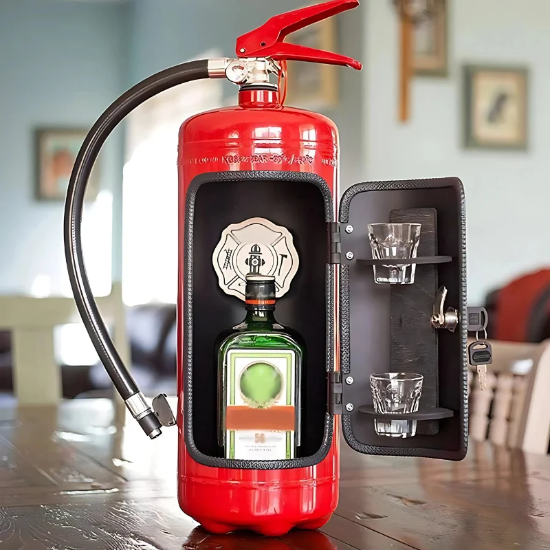 Fire Extinguisher Novelty Bottle Cabinet