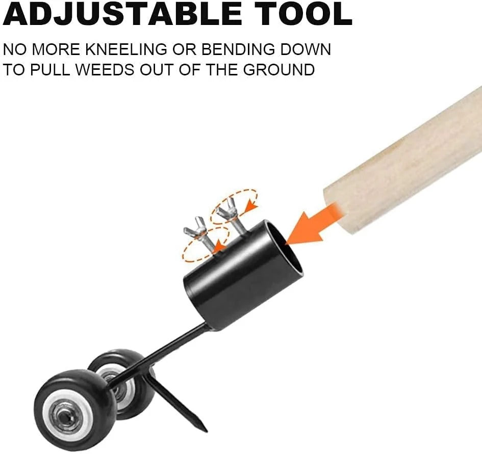 Rolling Weed Removal Tool for Paver Joints & Driveways