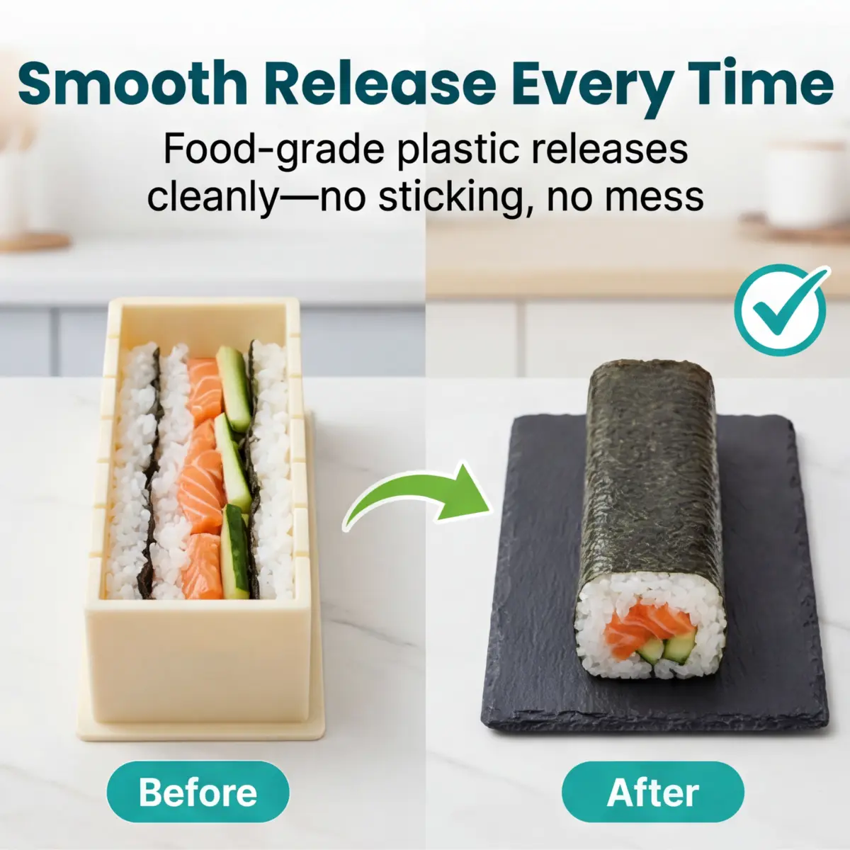 Sushi Mould Set with Cutting Guides