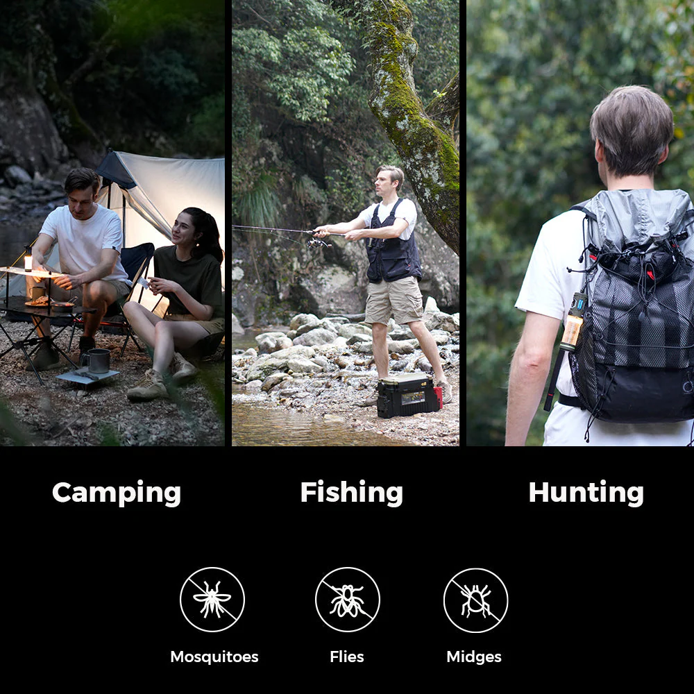 2-in-1 Mosquito Repeller and LED Camping Light