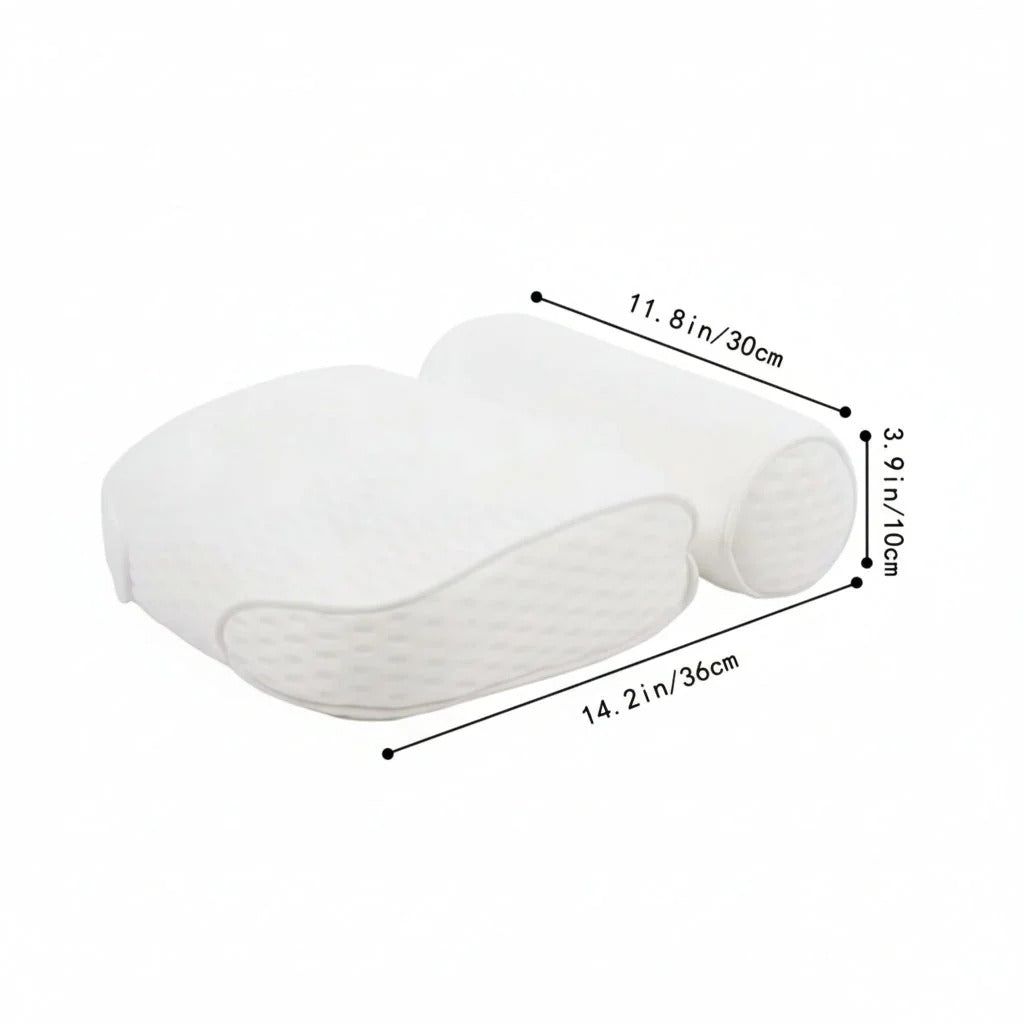 Ergonomic Bath Pillow with Neck Support