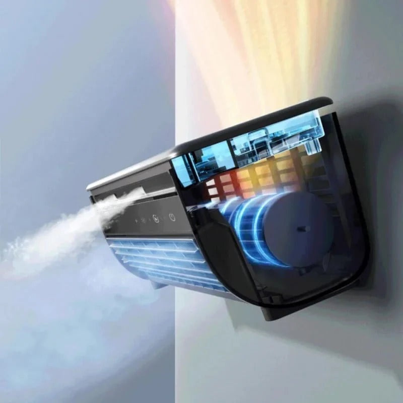 Portable Wireless Rechargeable Bladeless Air Cooler Fan for Home and Office