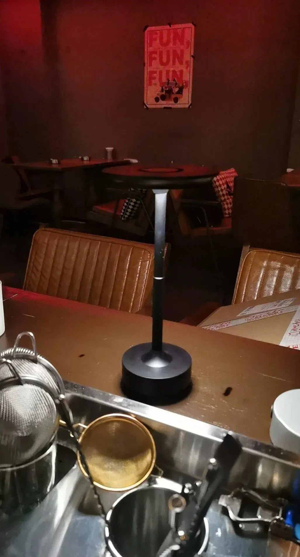 LED Table Lamp Aluminum & Acrylic Dimmable · USB-C Rechargeable