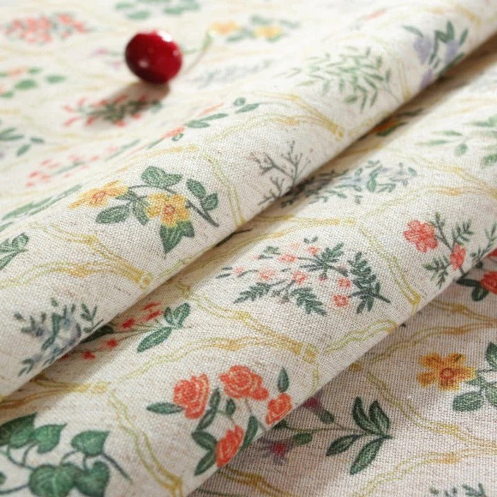 Machine Washable Floral Tassel Tablecloth, Microfiber, 5 Sizes