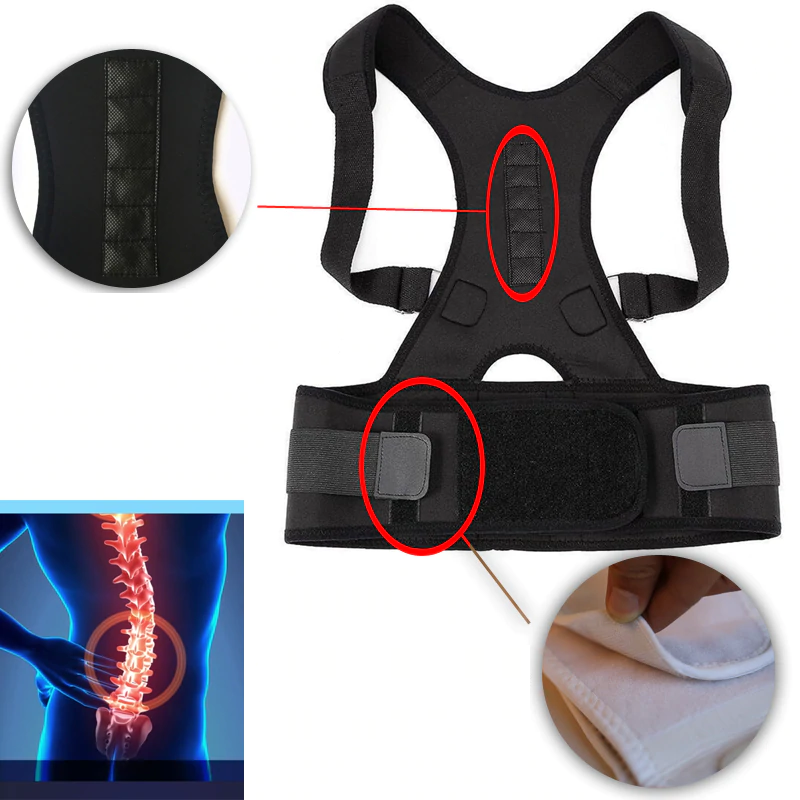 Rugbrace Met Magnetische Ondersteuning En Ergonomische Houdingscorrectie