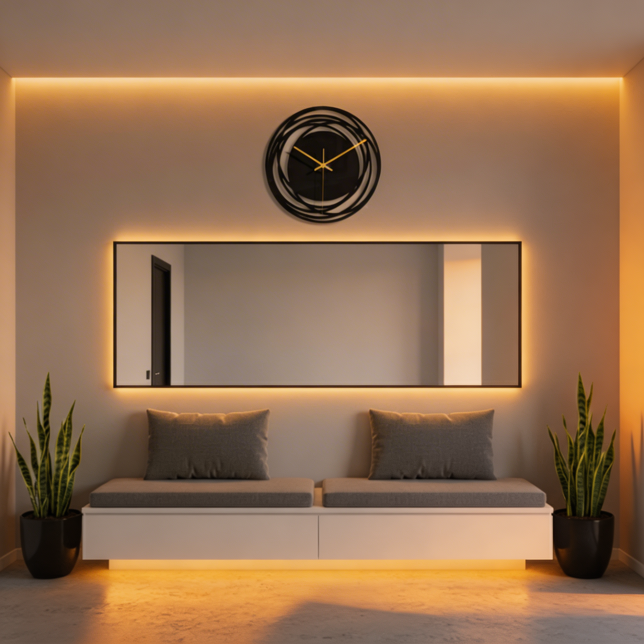 Anif Silent Wall Clock – Modern Minimalist Design