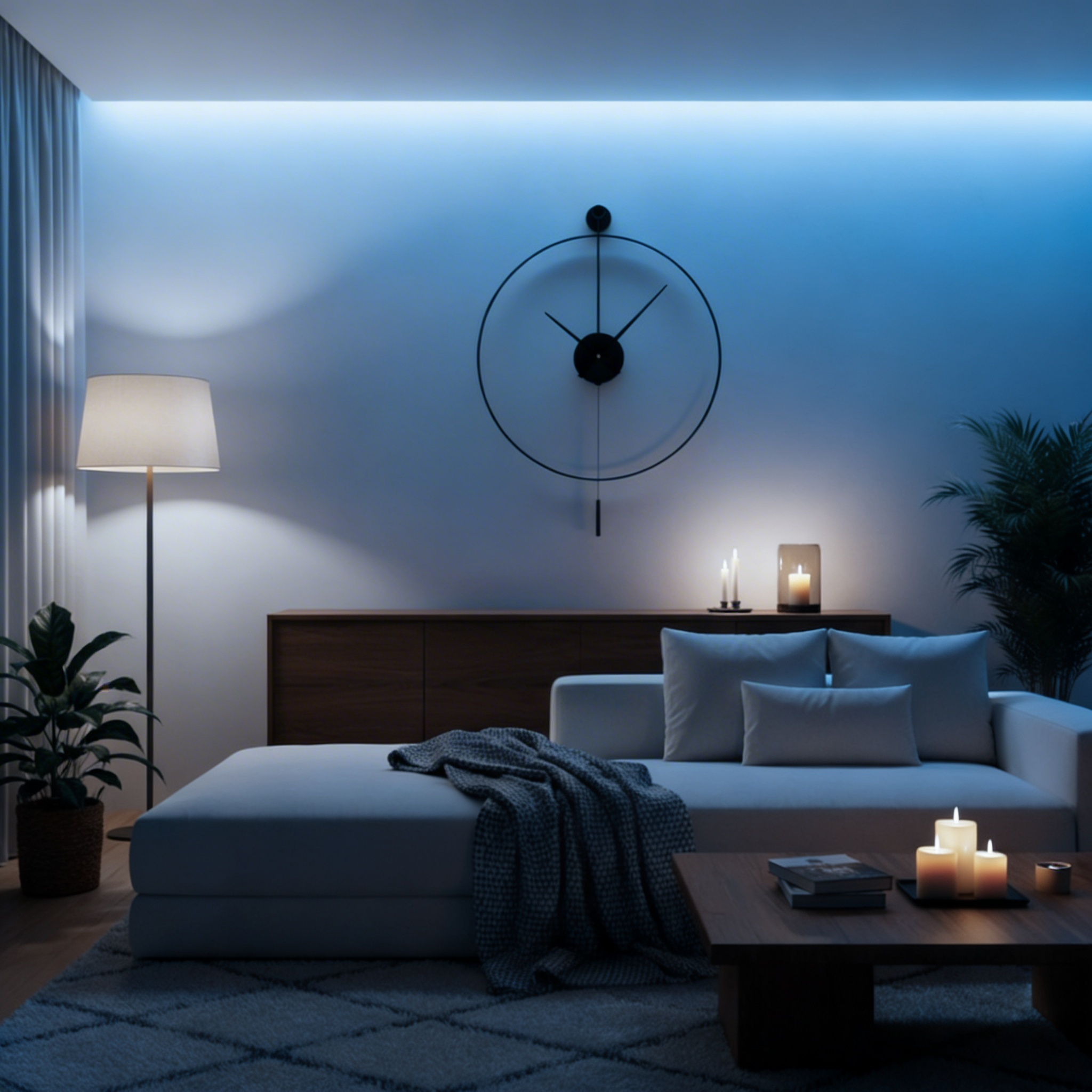 Large Silent Wall Clock – Classic Design with Pendulum