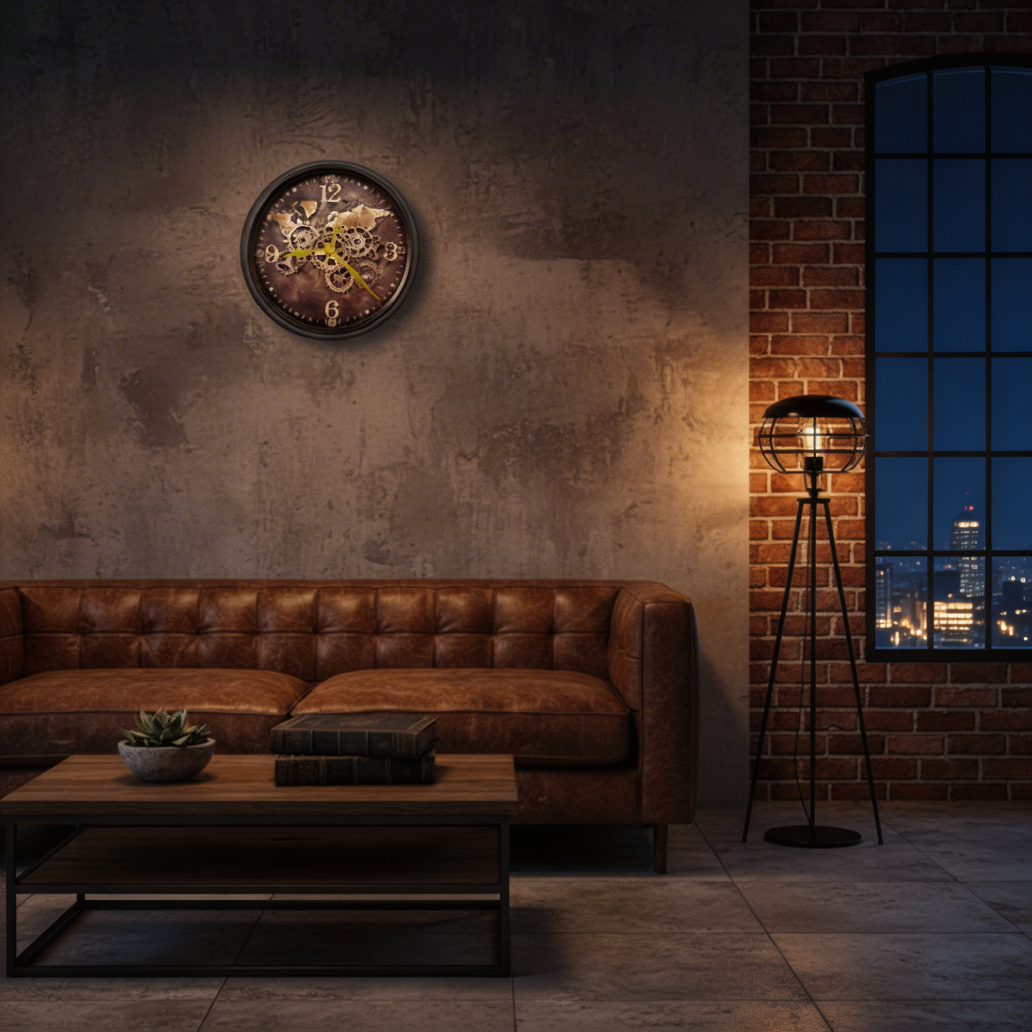 Mechanical World Wall Clock – Industrial Gear Design