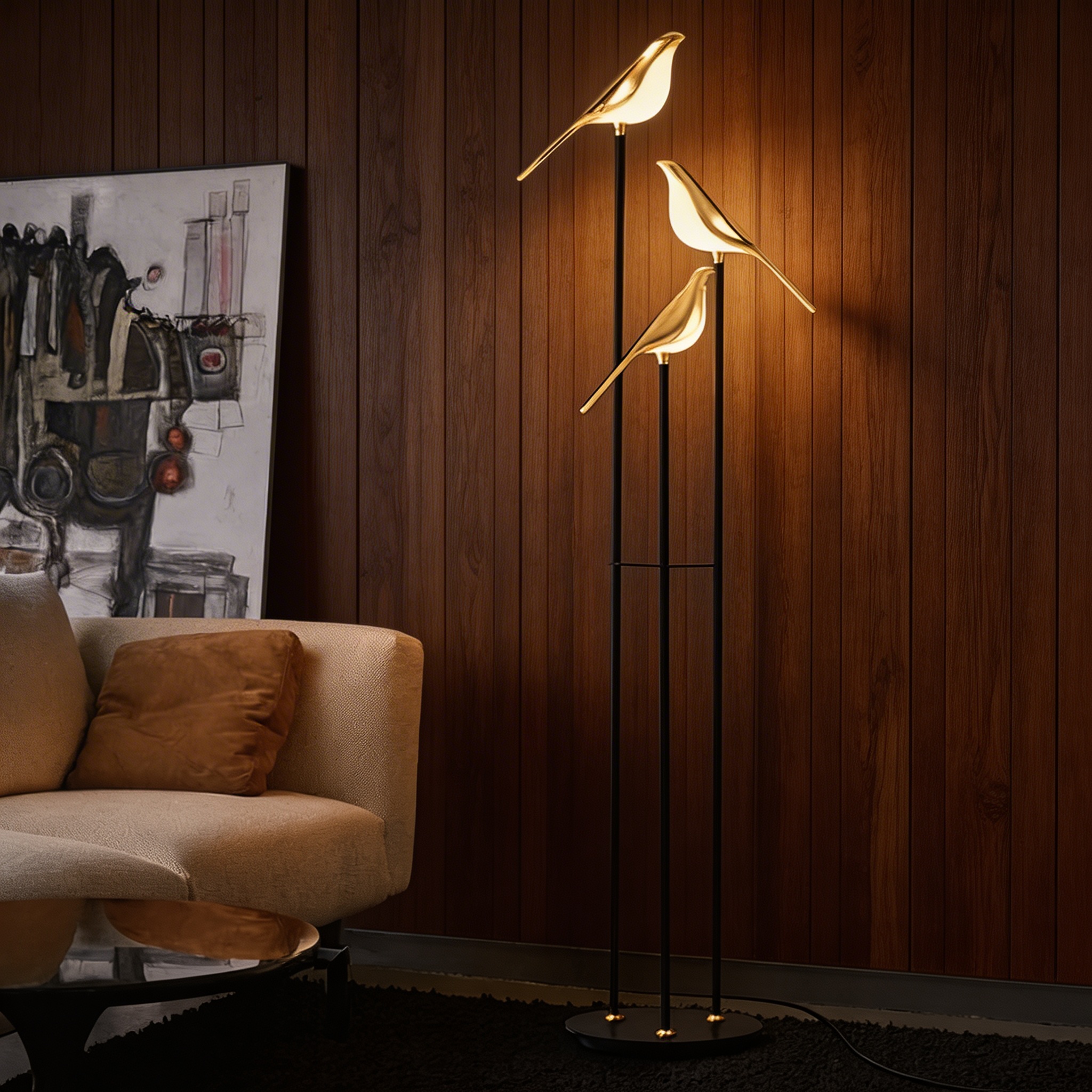 MrBird Floor Lamp – Contemporary Sculptural Design