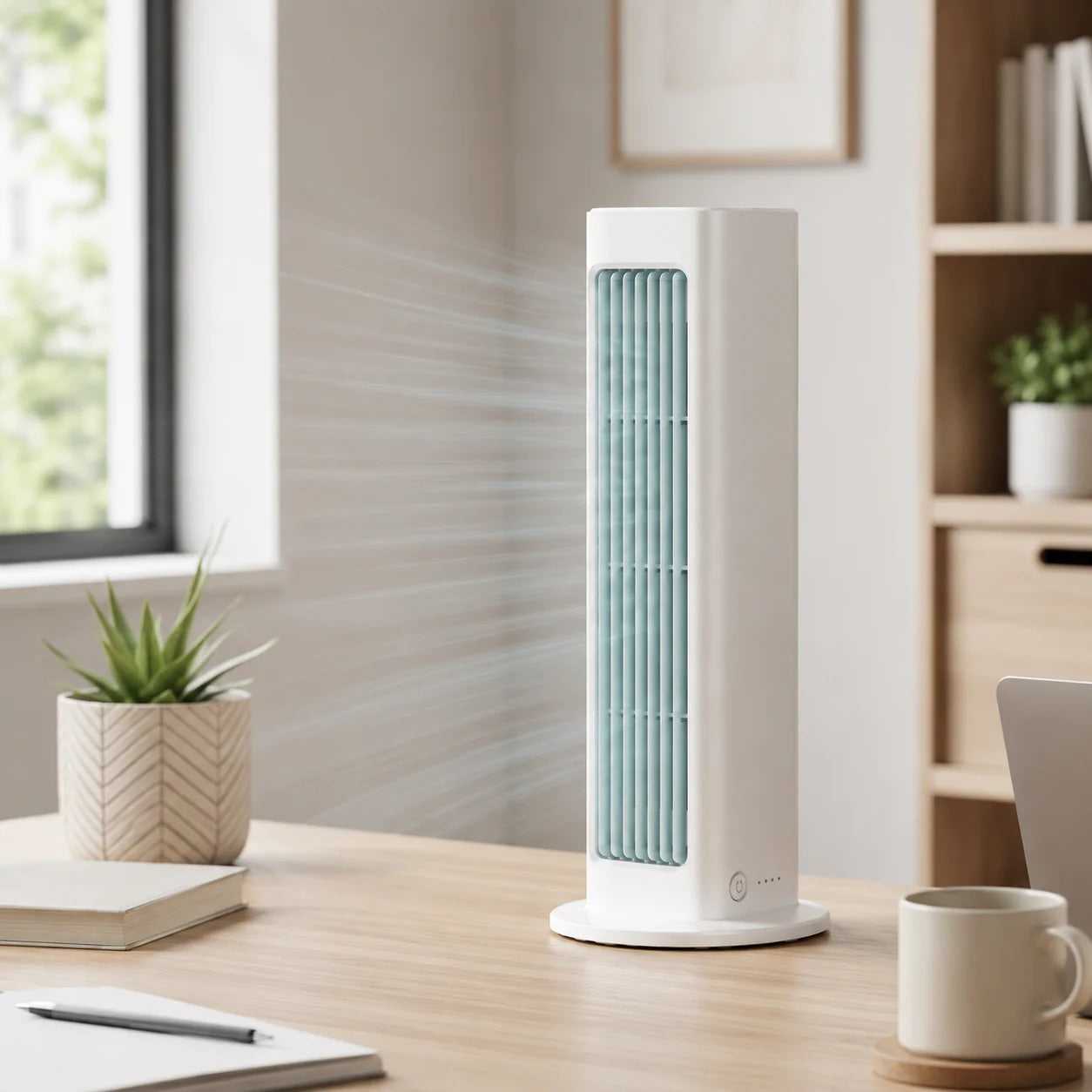Oscillating Tower Fan – Quiet, Compact & Energy-Efficient Cooling