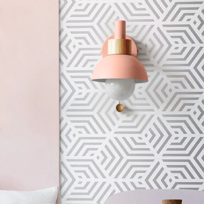 Wall Sconce Lamp | Macaron Globe, 5 Pastel Colours
