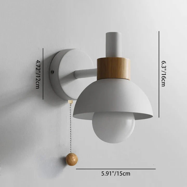 Wall Sconce Lamp | Macaron Globe, 5 Pastel Colours