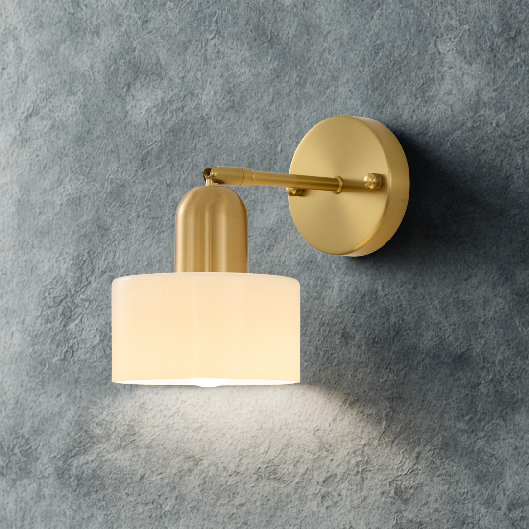 Bauhaus Colored Glass Wall Light – Modern Design
