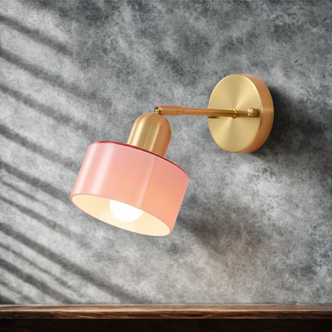 Bauhaus Colored Glass Wall Light – Modern Design