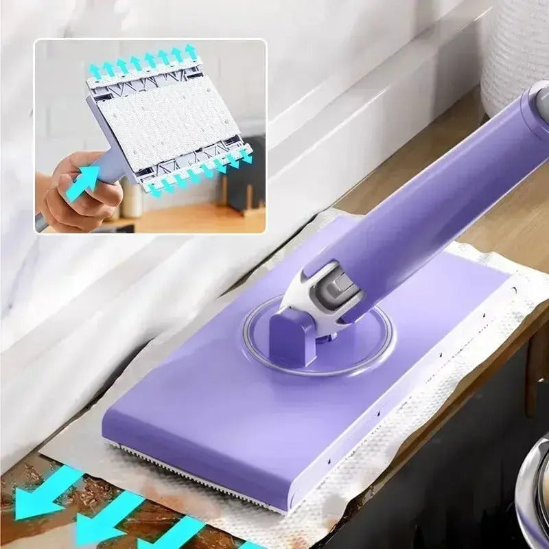 360° Mini Mop – Hands-Free Cloth Release