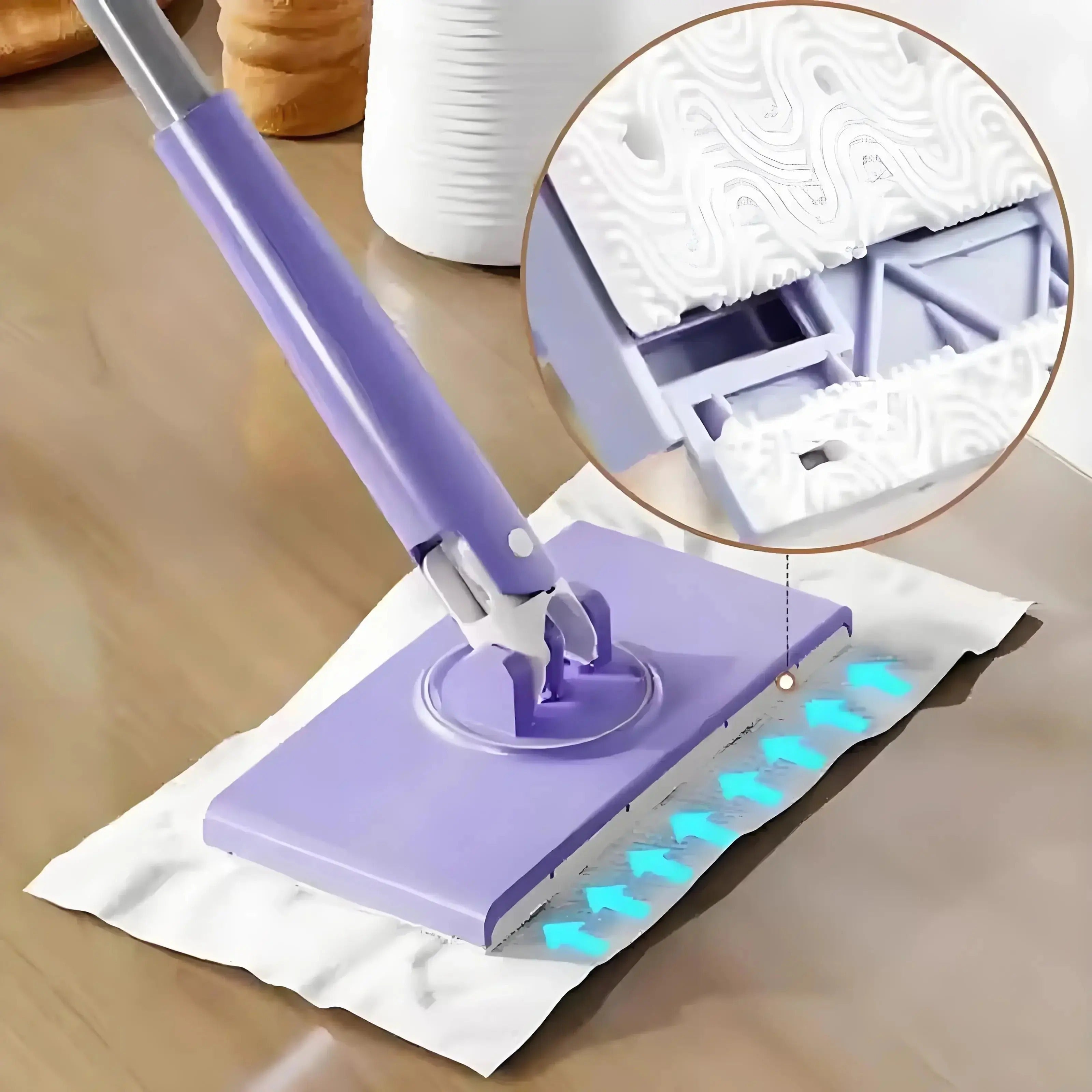 360° Mini Mop – Hands-Free Cloth Release