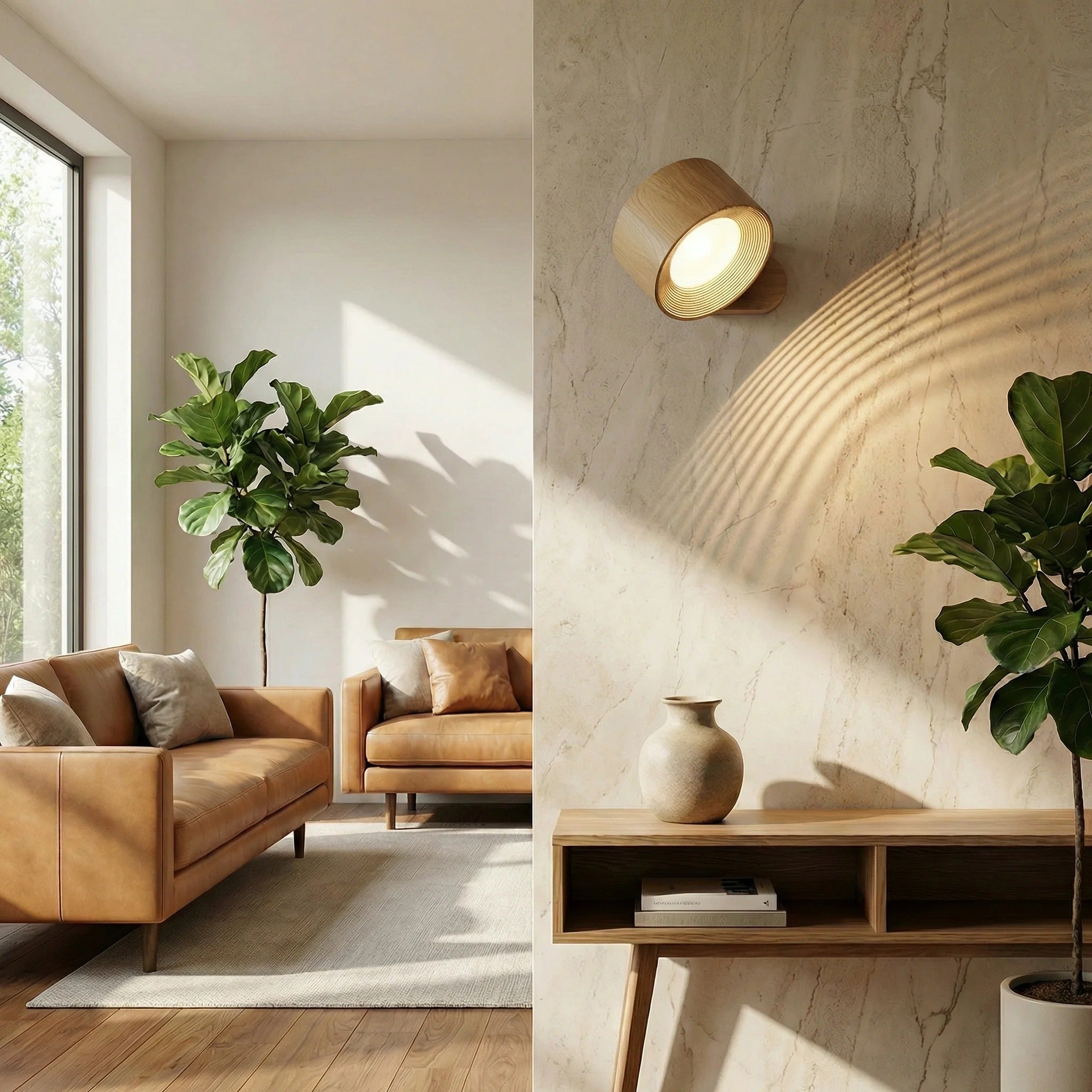 360° Rotating Magnetic LED Wall Lamp – Rechargeable