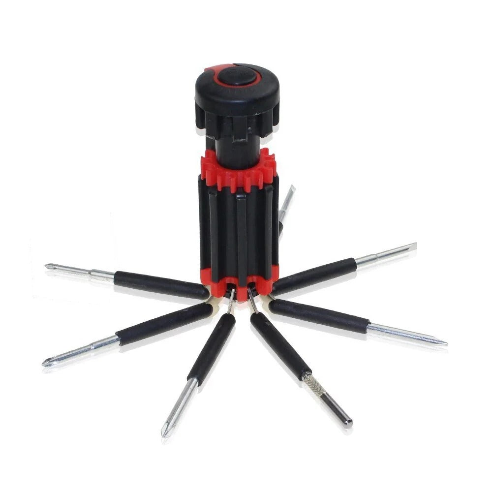 8-in-1 Screwdriver Multitool with Built-In LED Light, 125 x 50 x 220mm