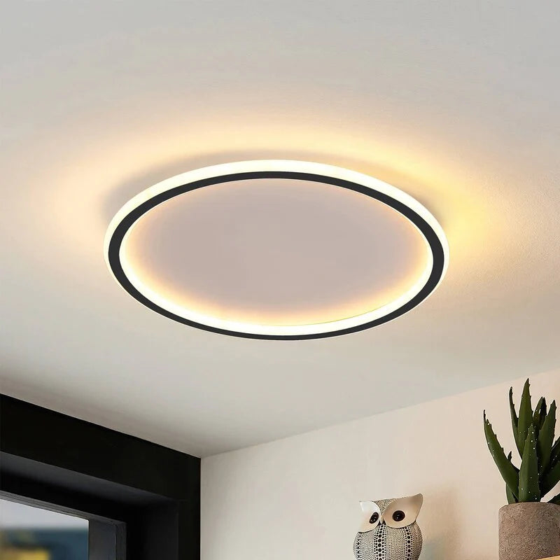 Modern Round LED Flush Mount Ceiling Light for Bedroom