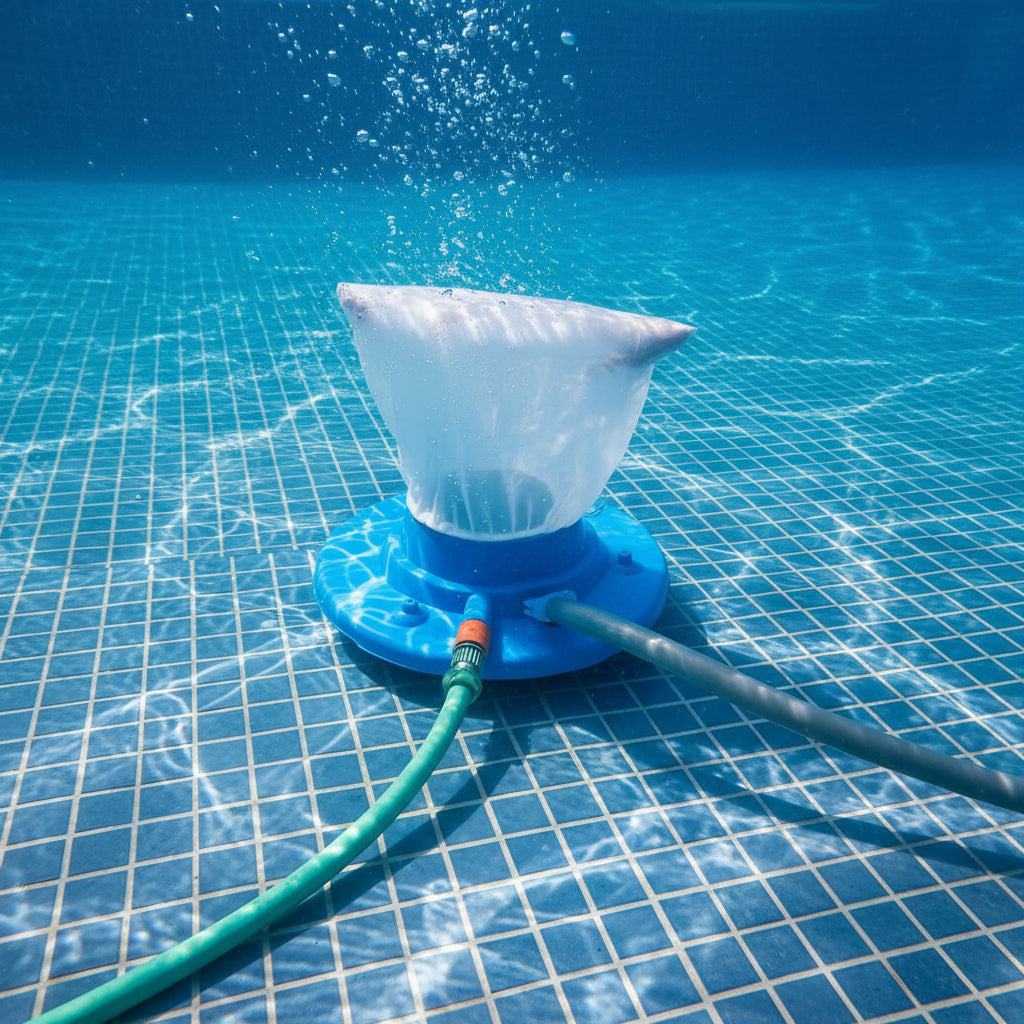 AQUAVAC – Chemical-Free Pool Cleaner with Strong Suction Power for Leaves & Dirt