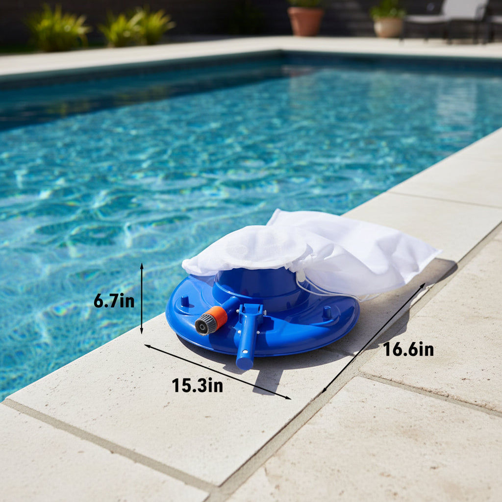 AQUAVAC – Chemical-Free Pool Cleaner with Strong Suction Power for Leaves & Dirt