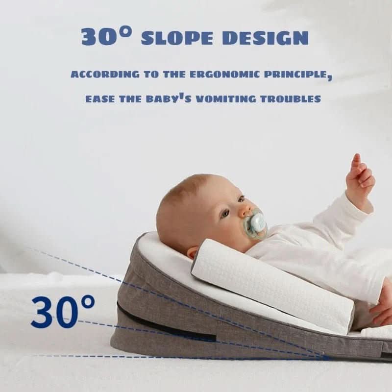 BABY DREAM SUPPORT - Side sleeper pillow with anti-reflux inclination for newborns