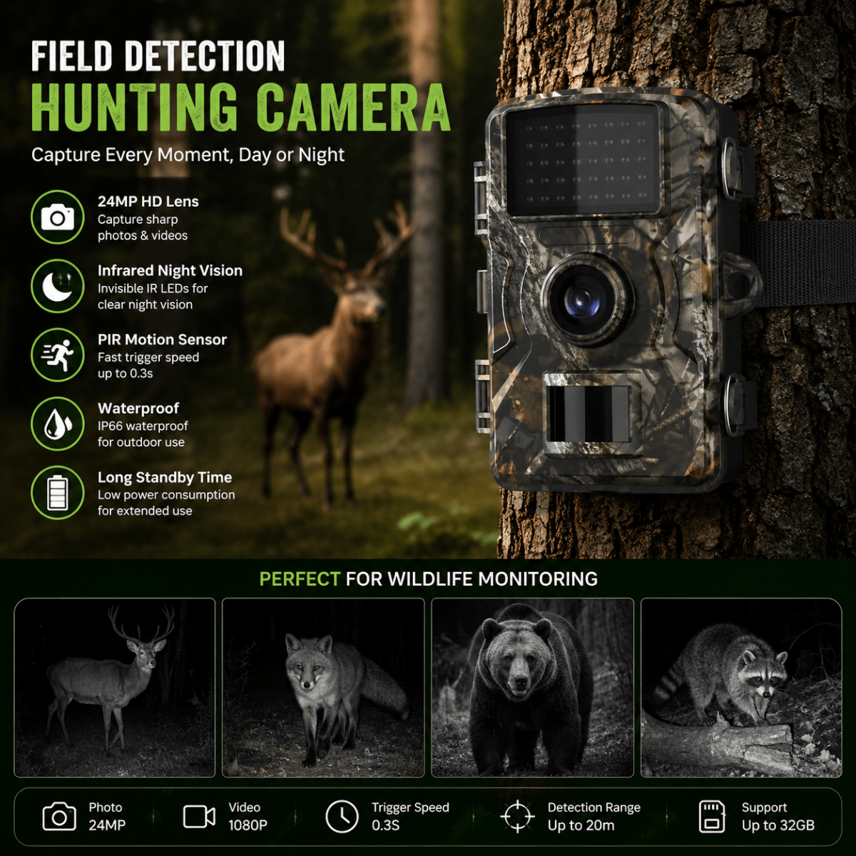 TRAILWATCH – Wildlife camera for reliable outdoor observations