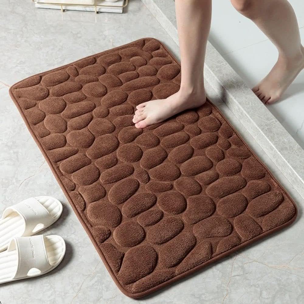 CLOUDSTEP MAT - Ultra-soft bath mat with fast water absorption and non-slip backing for dry and safe floors