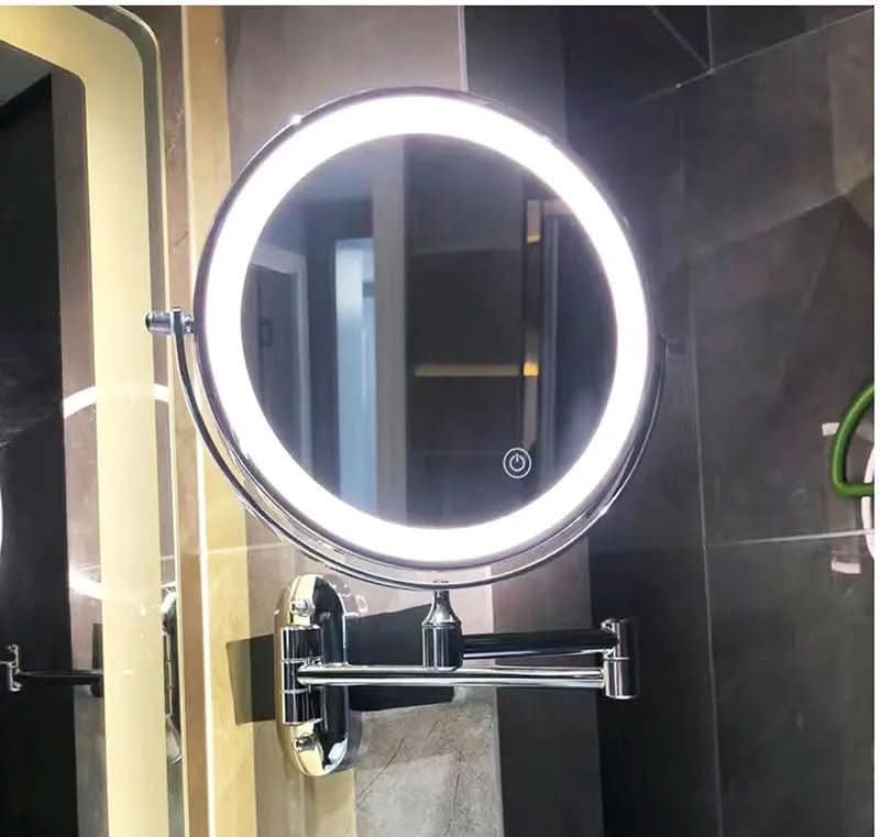 MAGNIFILUX – LED Magnifying Mirror with Adjustable Lighting and Rechargeable Battery
