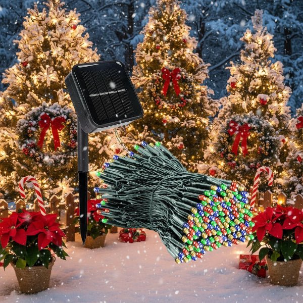 SOLARGLINT – Solar LED Garland with 300 Lights, 8 Modes, IP65 Weatherproof